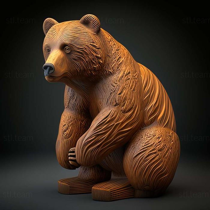 3D model Kamil bear famous animal (STL)